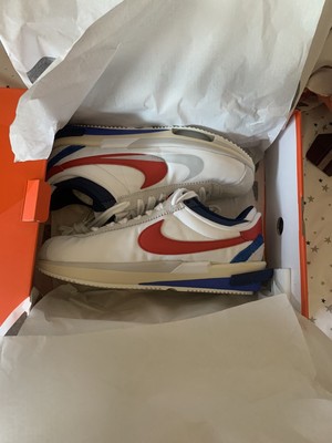 NIKE SACAI ZOOM Cortez SP White Red Blue Brand New Sz 12 DQ0581 ...