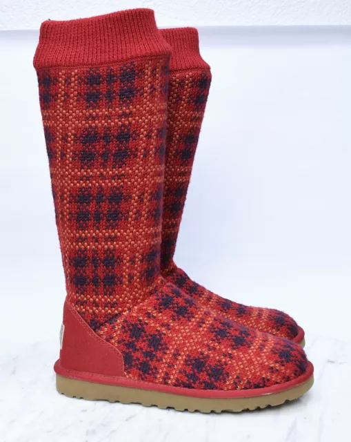 Red plaid on sale ugg boots