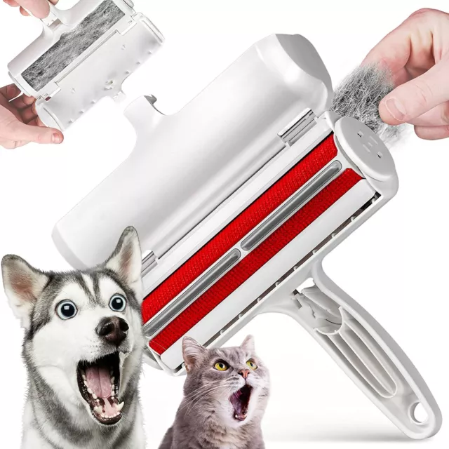 Pet Dog Cat Hair Lint Remover Fur Roller Sofa Clothes Cleaning Brush Reusable