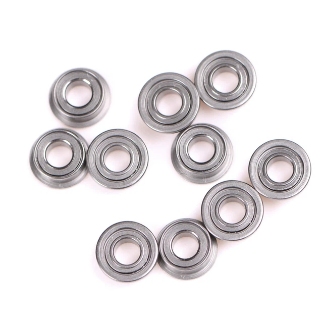 10 pz Cuscinetti a sfera flangiati mini metallo doppio schermato (3 mmX6 mmX2,5 mH*UL