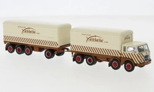 BREKINA Pi.ra.ta. 58477 Fiat 642 Transporter Team Alfa