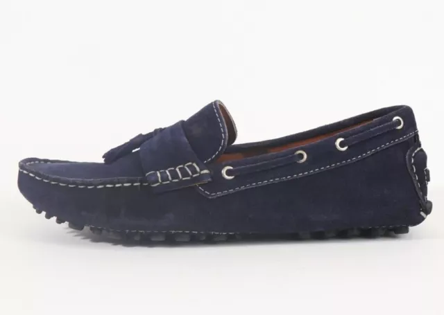 Harmont & Blaine Uomo Blu Navy Mocassini Scarpe Camoscio Taglia Eu 42 43 44