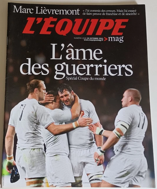 L'EQUIPE RUGBY EQUIPE DE FRANCE CDM de 1987 à 2011 n° 1528 du 29/10