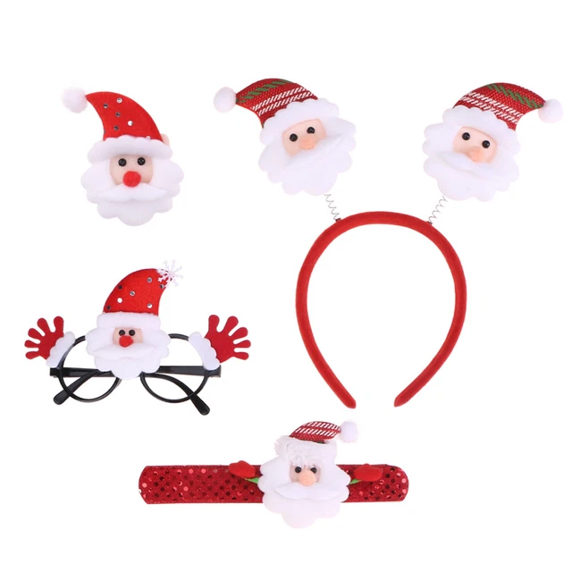 Fascia natalizia babbo Natale giocattolo perlascente