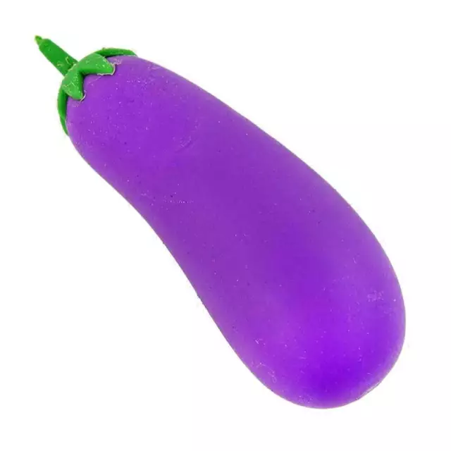 Kögler XL Antistress Aubergine Quetschaubergine Squezze Toy Squishy lila 12x5x4