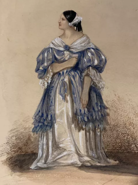 Portrait of Giulia Grisi as Elvira I Puritani 1846 by Lady Augusta Sarah Cadoga 2