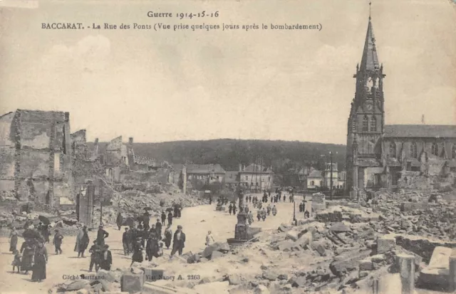 Cpa 54 Baccarat La Rue Des Bridges