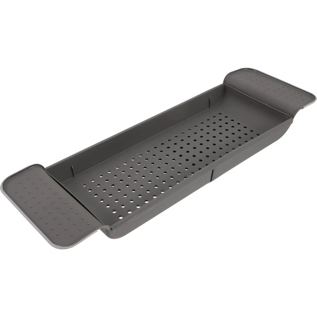 Bandeja de baño mesa de bañera TPR expandible colador de fregadero