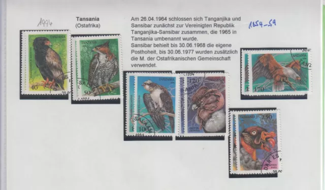 2237 - Tansania - 1994   Mi-Nr.  1854 - 1859      gestempelt