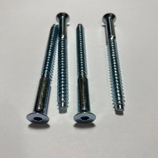 IKEA EXPEDIT Screws Silver Part # 104323 104325 (4 pack) Furniture Hardware