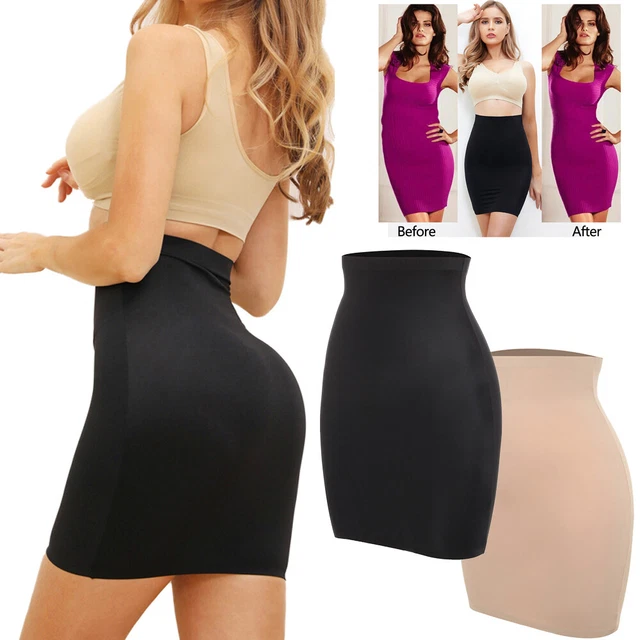 WOMEN HALF SLIPS Body Shaper for Under Skirt Dress Tummy Control