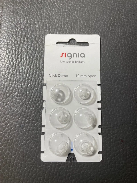 Siemens Signia Click Domes - Schirmchen (6 Stück) 10 mm offen