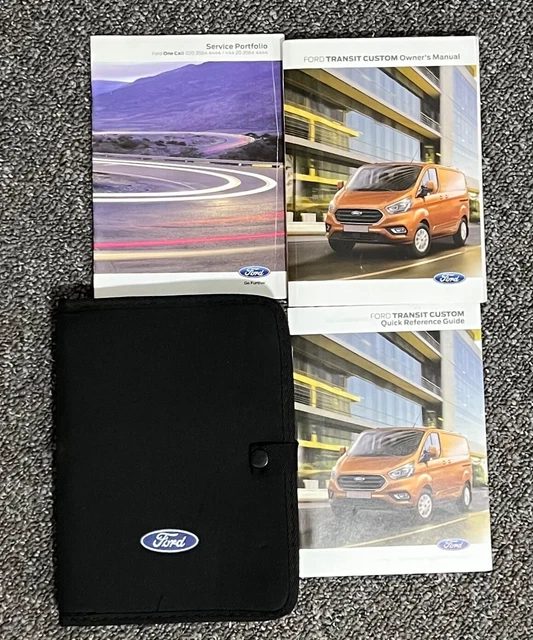 GENUINE FORD TRANSIT Custom Owner's Manual/Service Book 20182024 48.