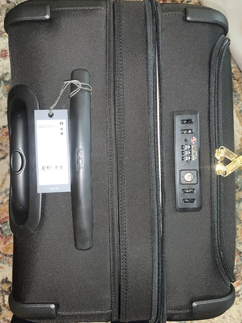TUMI Alpha 3 Short Trip Expandable 4 Wheeled Packing Case Black And Gold $1,150 8