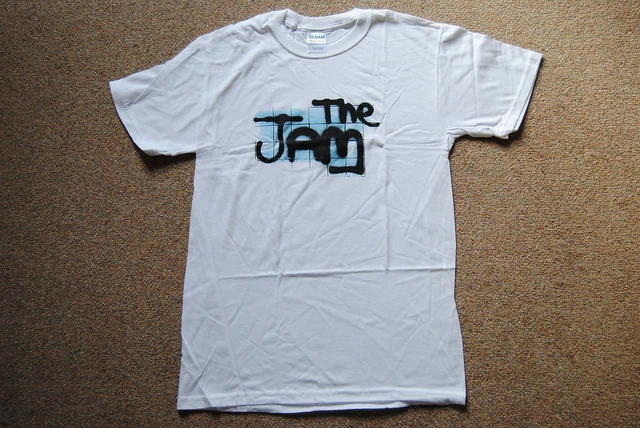 T-shirt Officiel The Jam - Logo 'Spray Target' Noir, Coton, Coupe Classique Unisexe - Hommage Au Rock