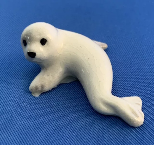 Hagen Renaker Baby HARP SEAL  White  Shi Yi Chen - Rare #2014