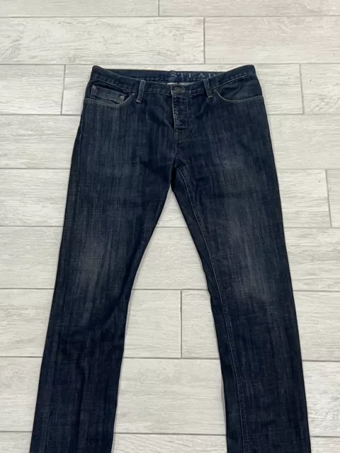 Burberry Brit Steadman Nova Check Pockets Dark Wash Denim Jeans Men's Size 32x31 2