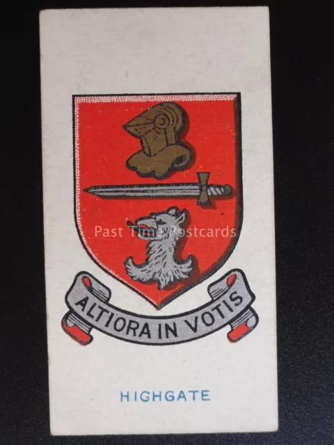 HIGHGATE - ALTIORA IN VOITIS - School Badges by Godfrey Phillips 1927