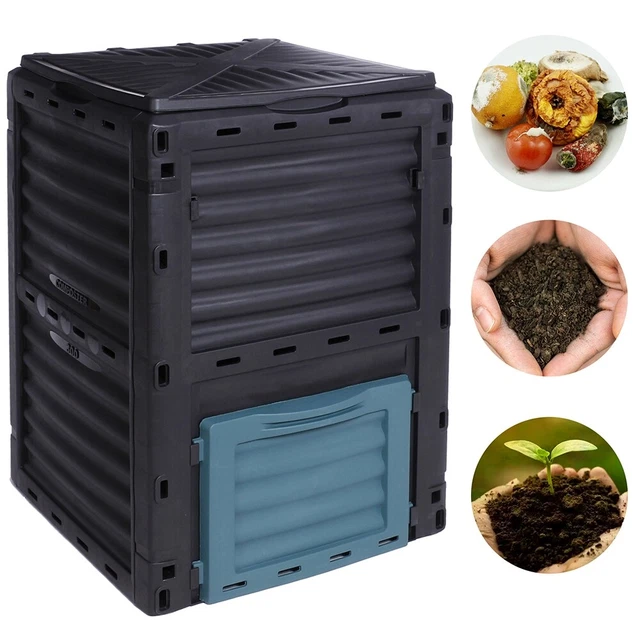 Composteur de jardin Noir 1600 L - composteurs - composteurs