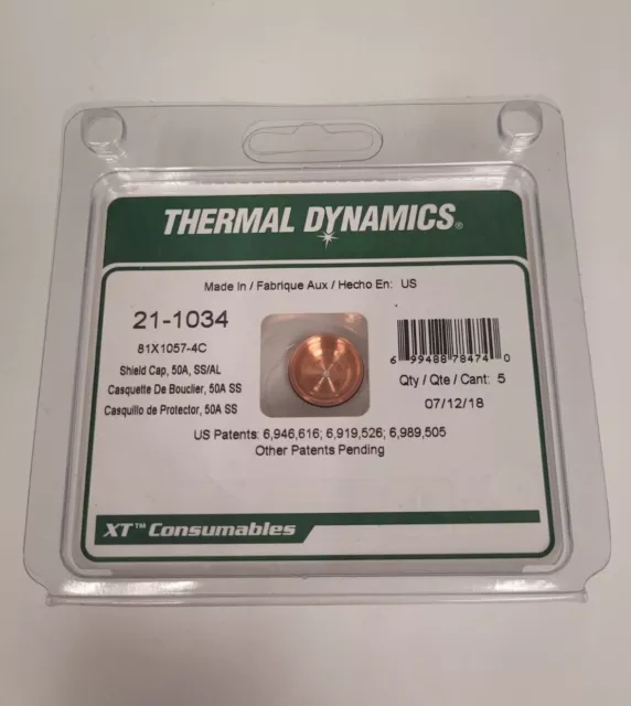 Thermal Dynamics Shield Cap 50A Pack 5