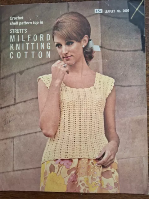 Vintage Women Strutts Milford Cotton Knitting Crotchet Pattern Book  N. 2009