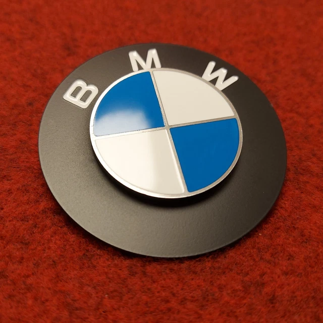 Emblema BMW 70 Mm Negro Y Dorado - Para Motos Clásicas Como R65, R80, R100