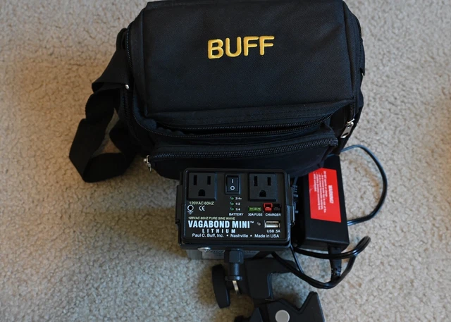 Paul C Buff Vagabond Mini Lithium Portable 120V Power Pack With Charger/Case