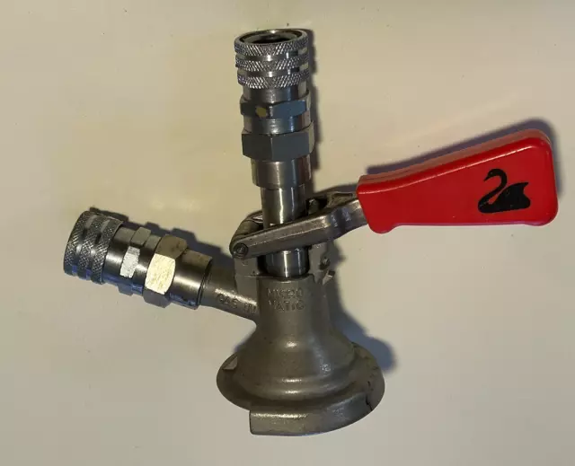 Micro Matic Keg Coupler With FatLock Connections, Sk 184.04 Swan