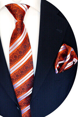 x1 et pochette pour costume x2 bouton de manchette Lot Hi-Tie - Cravate et pochette en soie cravate x1 