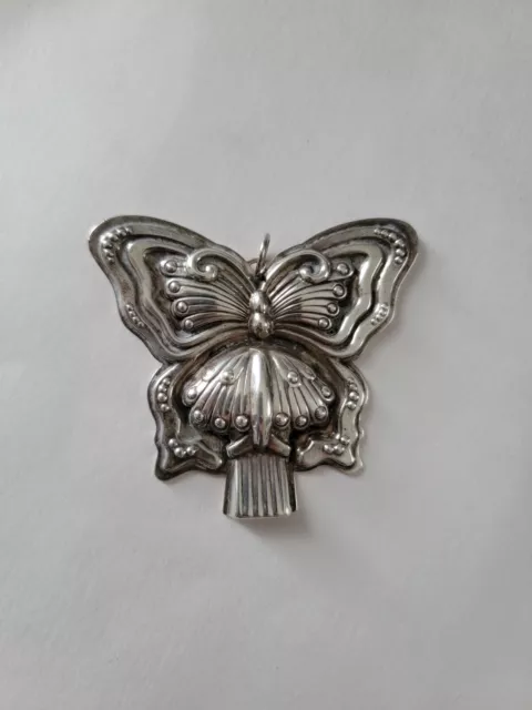 Reed & Barton Sterling Silver Butterfly Whistle Pendant