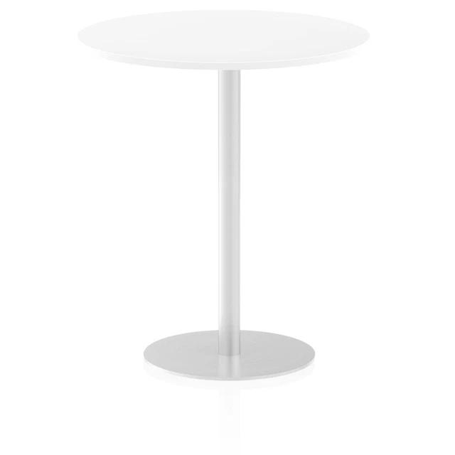 Dynamic Italia 1000Mm Poseur Round Table White Top 1145Mm High Leg ITL0150