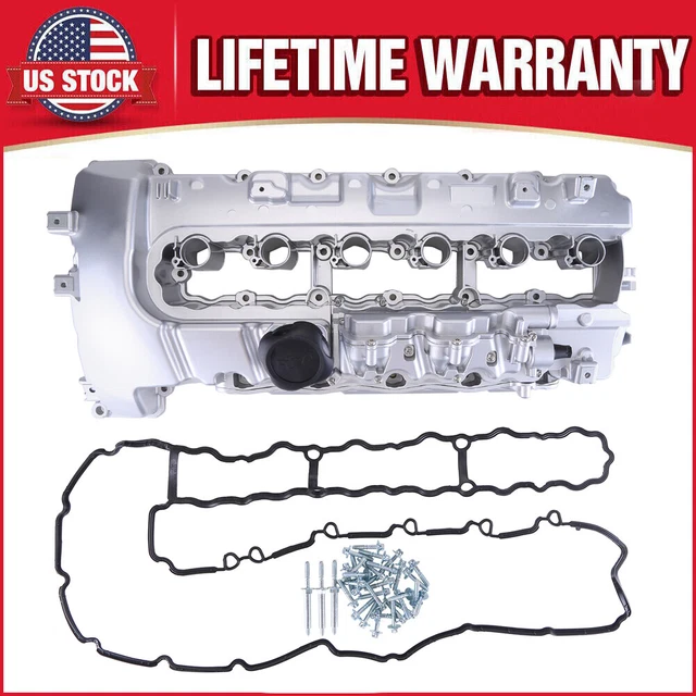 ALUMINUM VALVE COVER w/ Gasket & Cap for BMW N54 135i 335i 535i xDrive