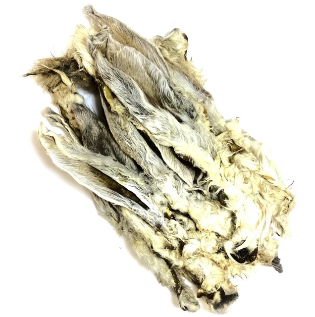 RABBIT EARS WITH FUR 1KG NATURAL DOG TREATS CHEW WITH HAIR Maltbys ...