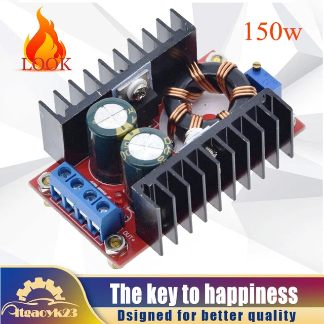 Convertitore Step Up Tensione Alimentatore Modulo Boost 150 W DC-DC 12-32V a 12-35 V