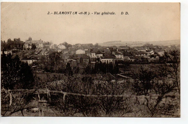 BLAMONT - Meurthe et Moselle - CPA 54 - vue generale