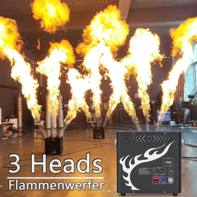 Flammenprojektor 300W Flammenwerfer Dj Jet Flame Fire Maschine DMX BüHneneffekt