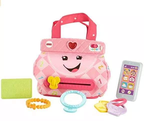 fisher-price FGW15 Laugh & Learn My Smart Purse Interactive Toy Bag