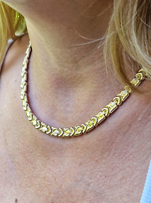 CHIMENTO GIROCOLLO ORO 18 kt  CHIMENTO GOLD NECKLACE Goldkette doupleface 