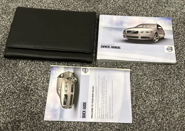 Volvo V70 & XC70 Owners Manual + Wallet 2010