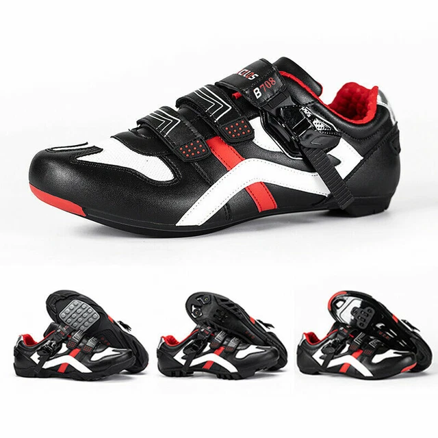 BUCKLOS MTB Rennrad Herrenschuhe Fitnessstudio Turnschuhe Lock Racing für Shimano SPD Look 2