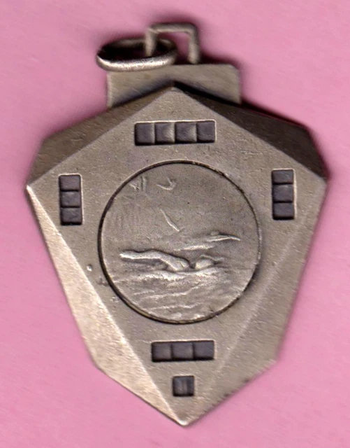 Vieille Médaille De Gymnastique - Haltères, XIXème Siècle, En Cuivre