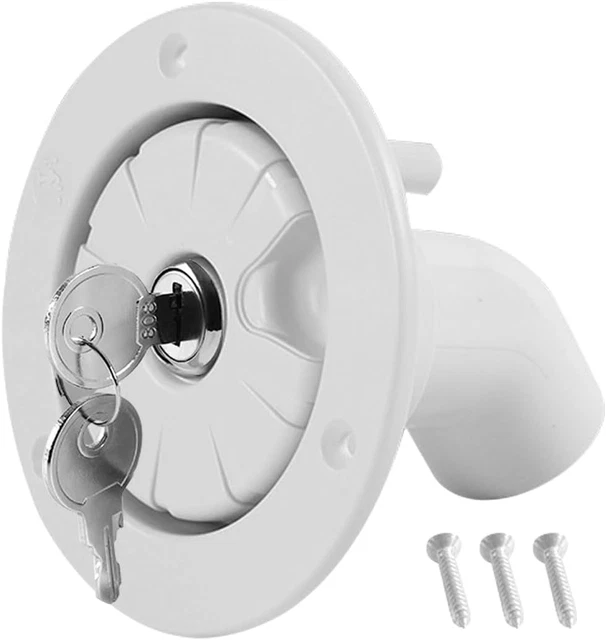 Tappo Serbatoio Acqua Per Camper - Con 2 Chiavi, Ingresso A Gravità, Per Caravan E Rimorchi - Foto 3