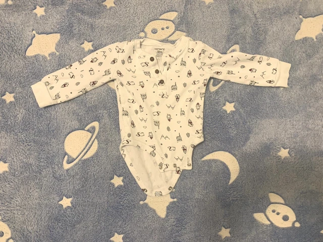 Carters Baby Christmas Outfit 12 Months One Piece Sleeper Thermal Long Sleeve