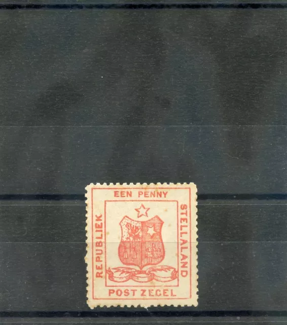 STELLALAND Sc 1(SG 1)*VF LH 1884 1d RED, PERF 12, $450