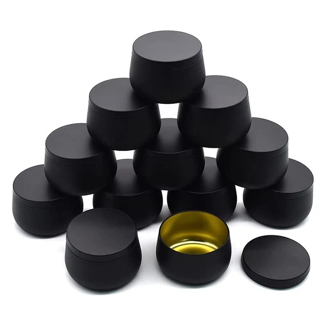 Contenedores de velas de lata de 4 oz, 12 piezas para hacer velas, vela vacía T R4I3