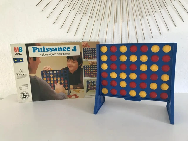 Jeu Puissance 4 MB Vintage Complet En Boîte – Stratégie 2 Joueurs – Occasion Collection