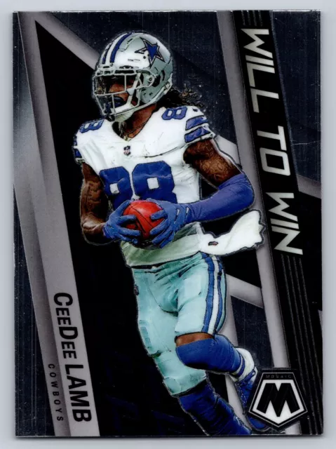 2022 Panini Mosaic #WW-18 CeeDee Lamb Cowboys Will to Win