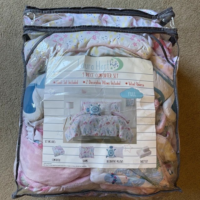 LAURA HART KIDS Mermaids Twin 7 piece Comforter Set sheet set 2 pillows 49.99 PicClick