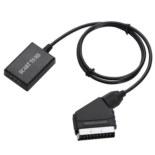 ADAPTATEUR CONVERTISSEUR PÉRITEL vers HDMI convertisseur audio vidéo câble vidéo EUR 16,06