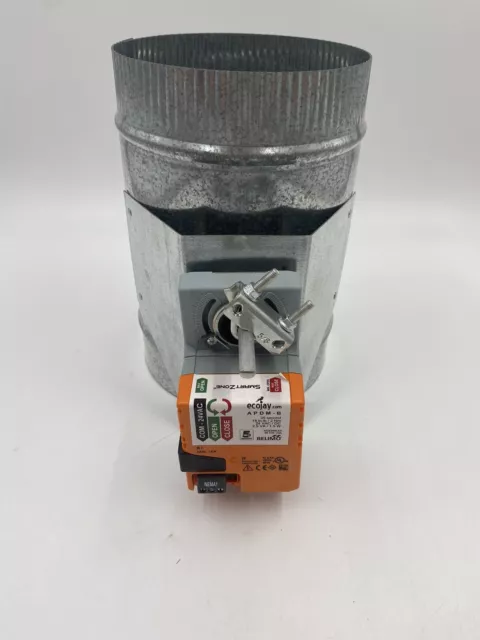 Belimo Motorized 6” Round Smart Zone Control Damper 3 Wire 2.5VA 1.5W 24VAC/DC